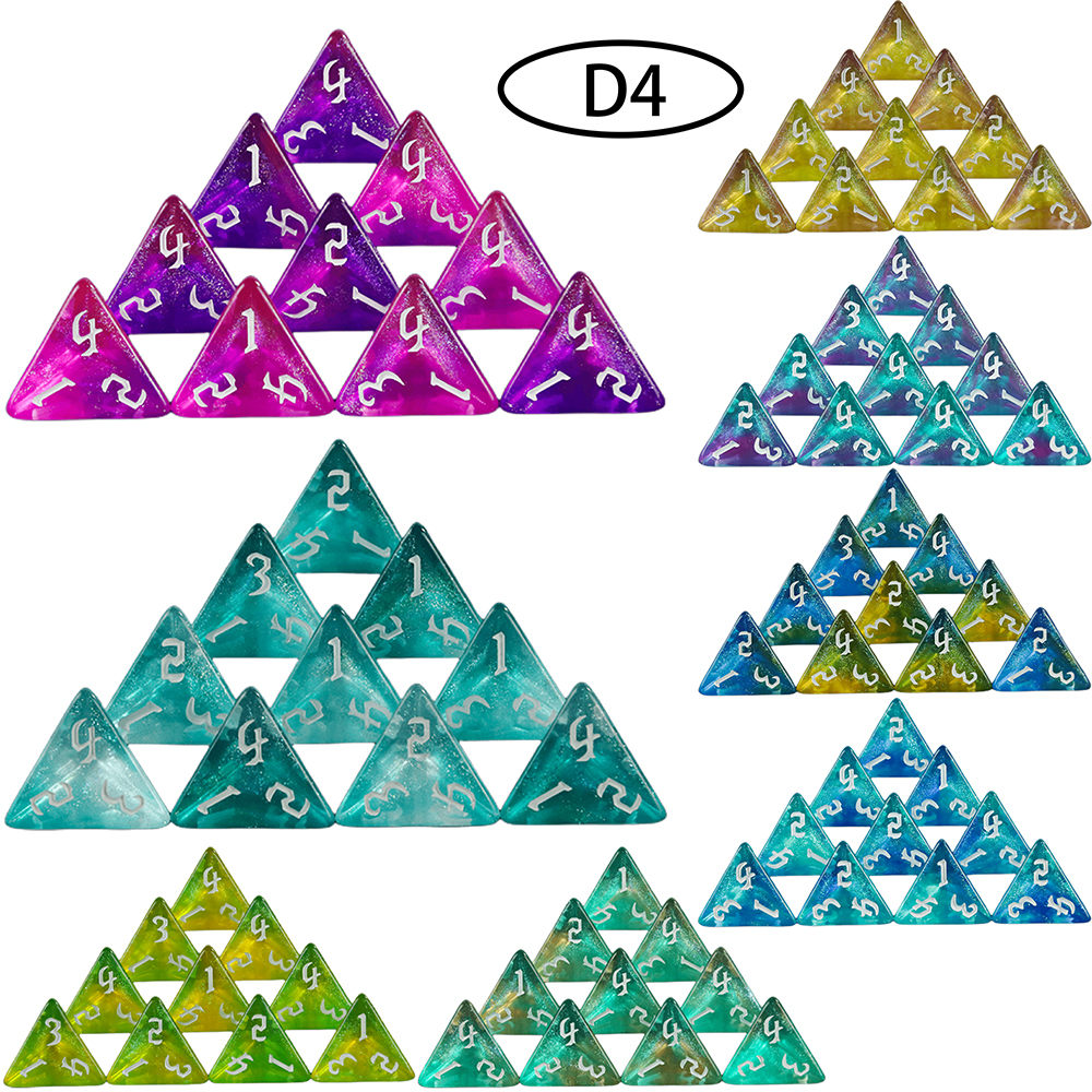 D4 Colori Misti Dadi Poliedrici Dadi Di Alta QualitÃ A 4 Dati Colorati Per I Da…