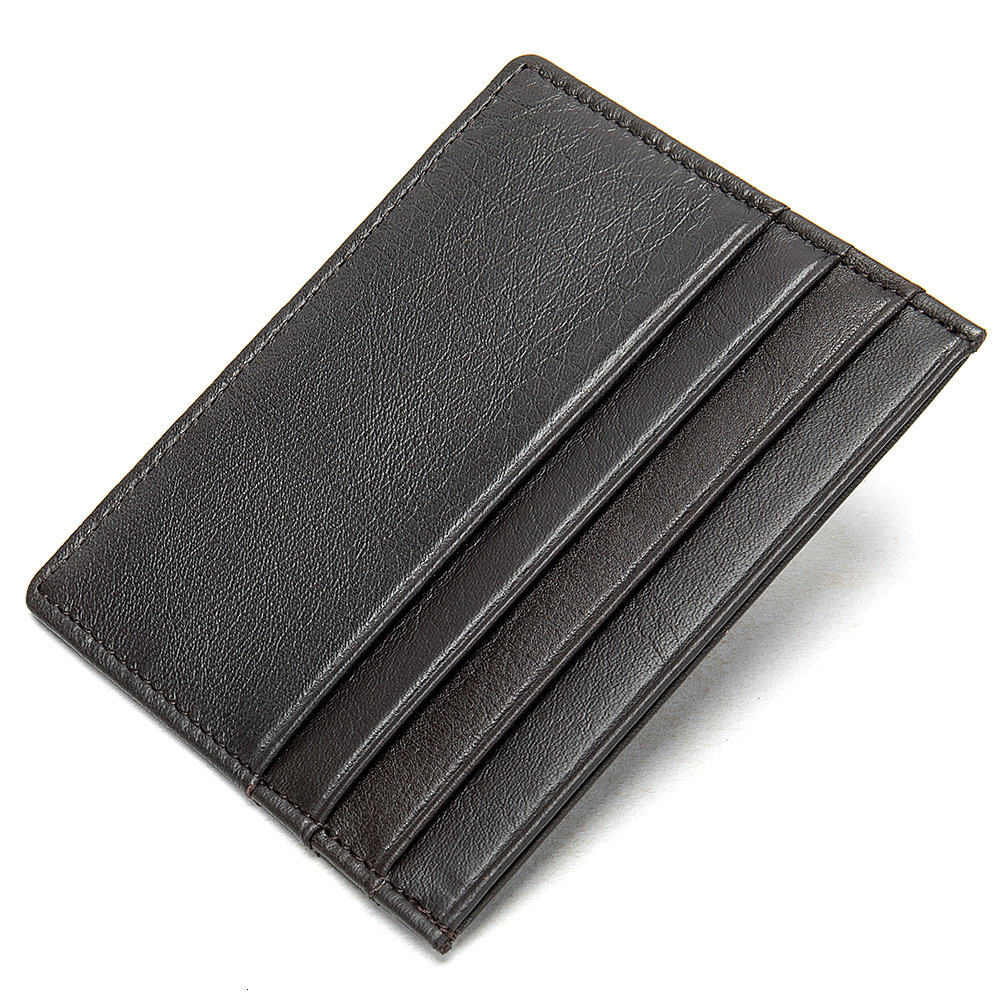 Malinte Head Layer Cow Bag Fashionable and Minimalist Cover, Unisex Genuine Leather Bank Card Clip