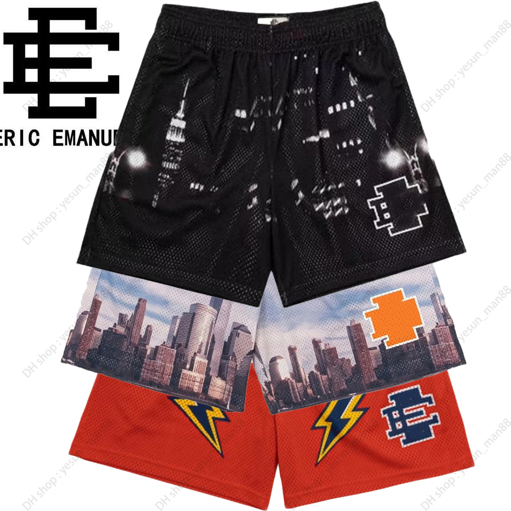 Eric Emmanuelle Shorts mesh ees shorts Gym Sports Men's Fashion Beach Pants Seaside eric emmaunels basketball shorts eric short EEshorts Eric Emmanuelle Shorts