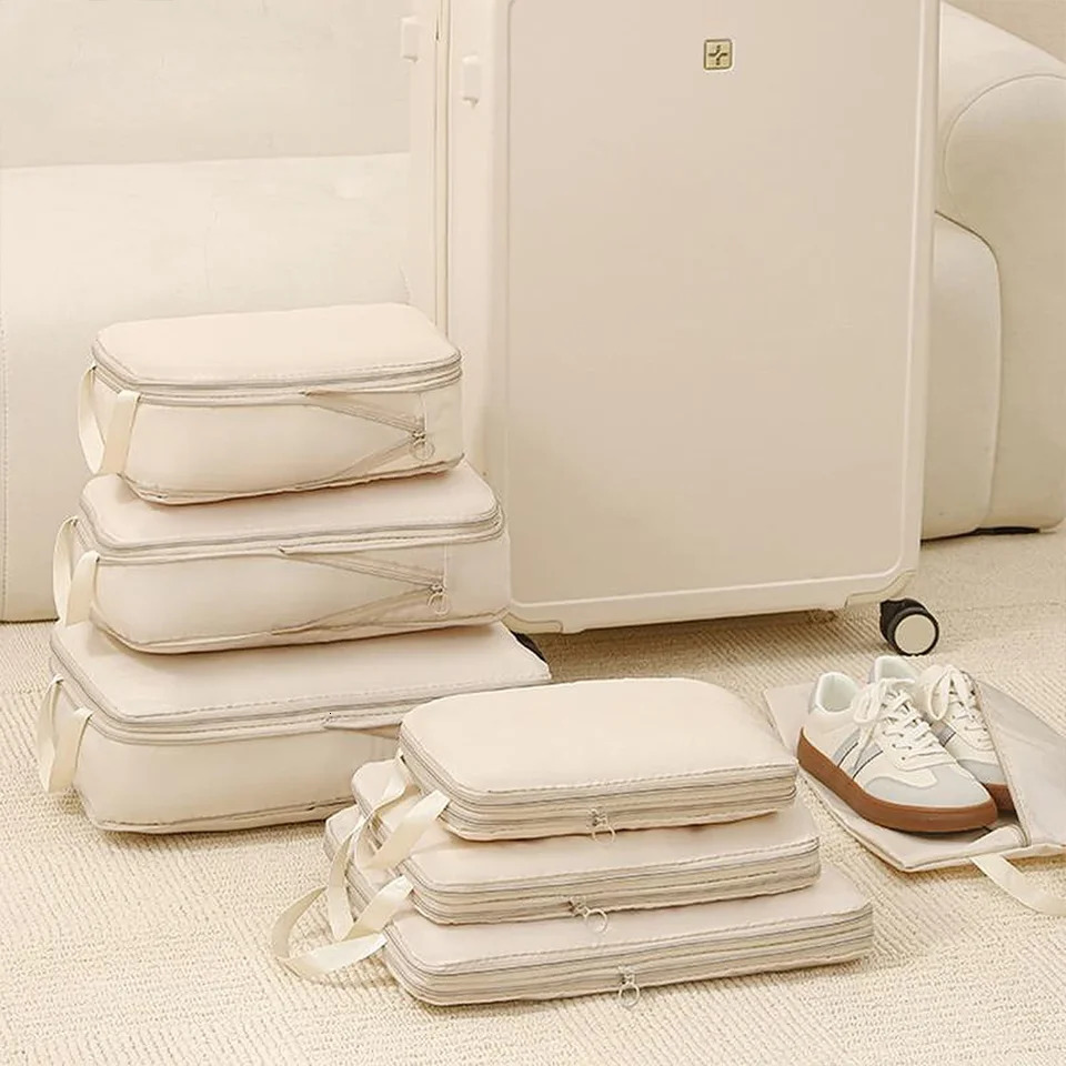 4-piece/set travel compression bag luggage organizer travel bag packaging cube 250430