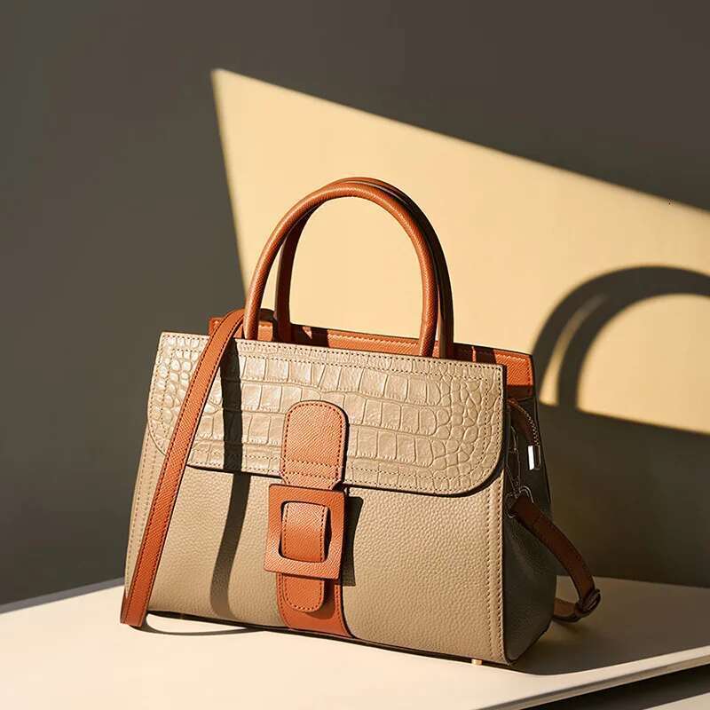 handbags female crossbody small square shoulder bag mom women bags new fashion 2025 genuine cowhide leather satchel