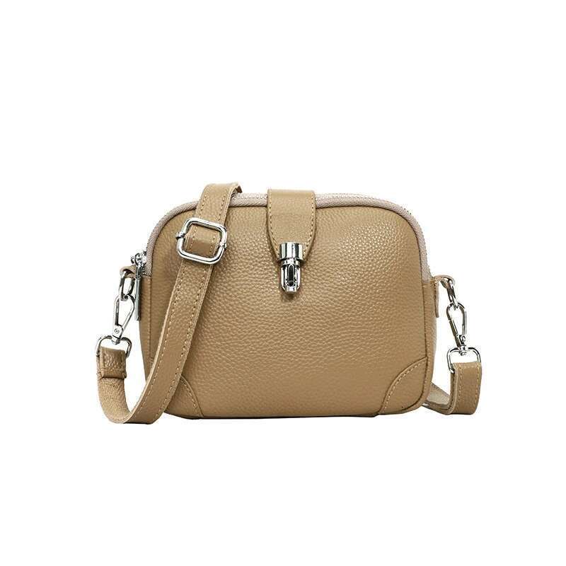 Women's Small Designer Handbag Female Solid Color Messenger Tote Sac Cowhide Crossbody For Women Shoulder Bag
