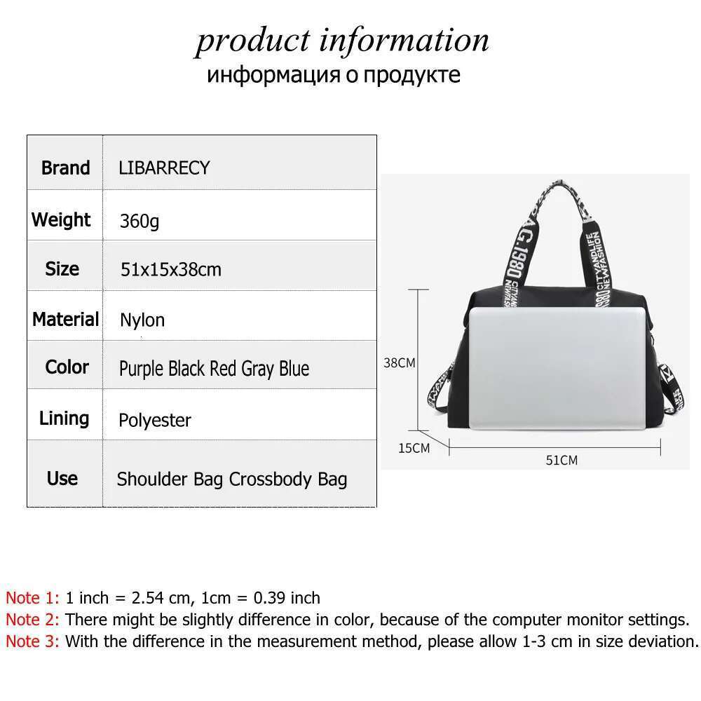 Casual Solid Color Ladies Shoulder Large Capacity Fashion Design Women Handbag High Quality Nylon Women's Travel Bags