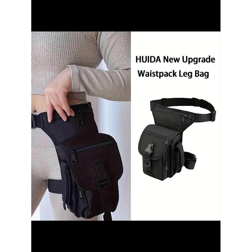 Outdoor Motorcycle Crossbody Fiess Training Waist Pack, Tactical Hanging Bag, Riding Leg Bag