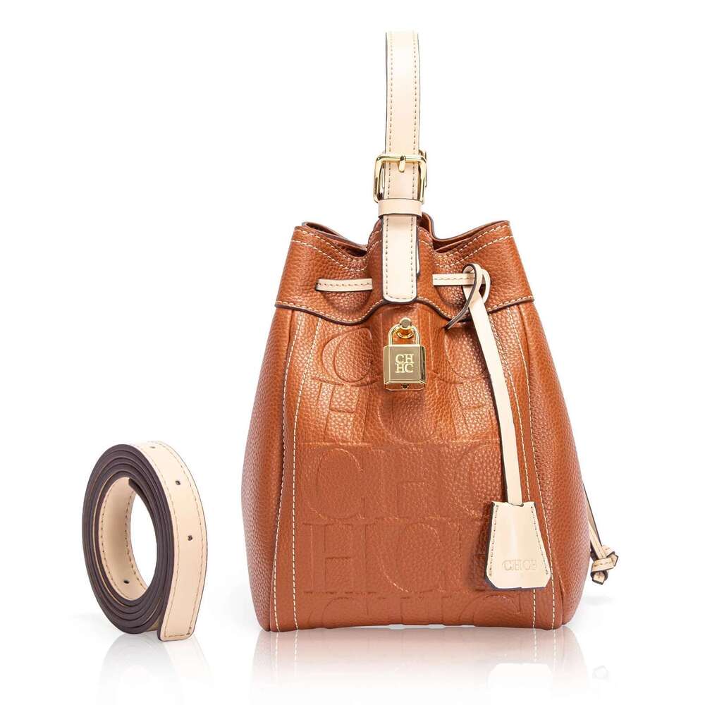 Drawstring Mouth Design Women Fashion Bucket Pure Colour Simple Crossbody Season New Party Shoulder Bag