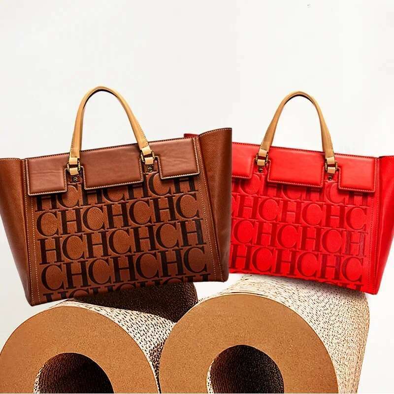 CH High-End Daily Commuting Tote Temperament Multi-Purpose Fashion Printed Letters Women's Shoulder Bag