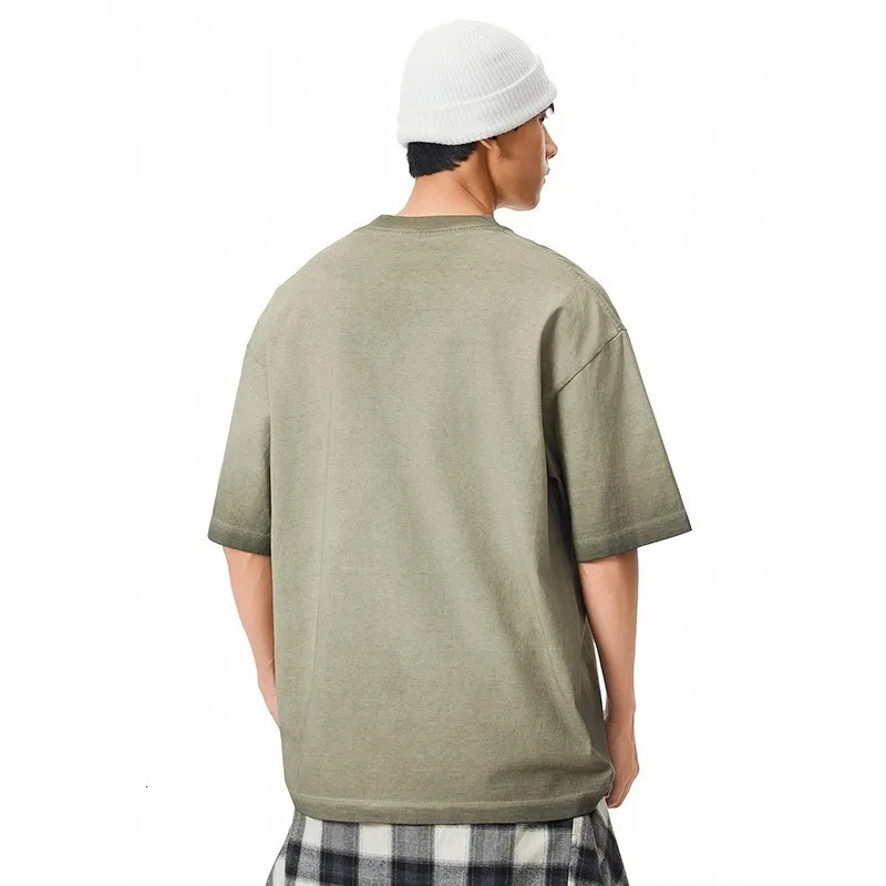 MensWomens Heavy 240g 100% Cotton Washed Retro American Street Tshirt Loose Fit Casual Short Sleeve Top 250530