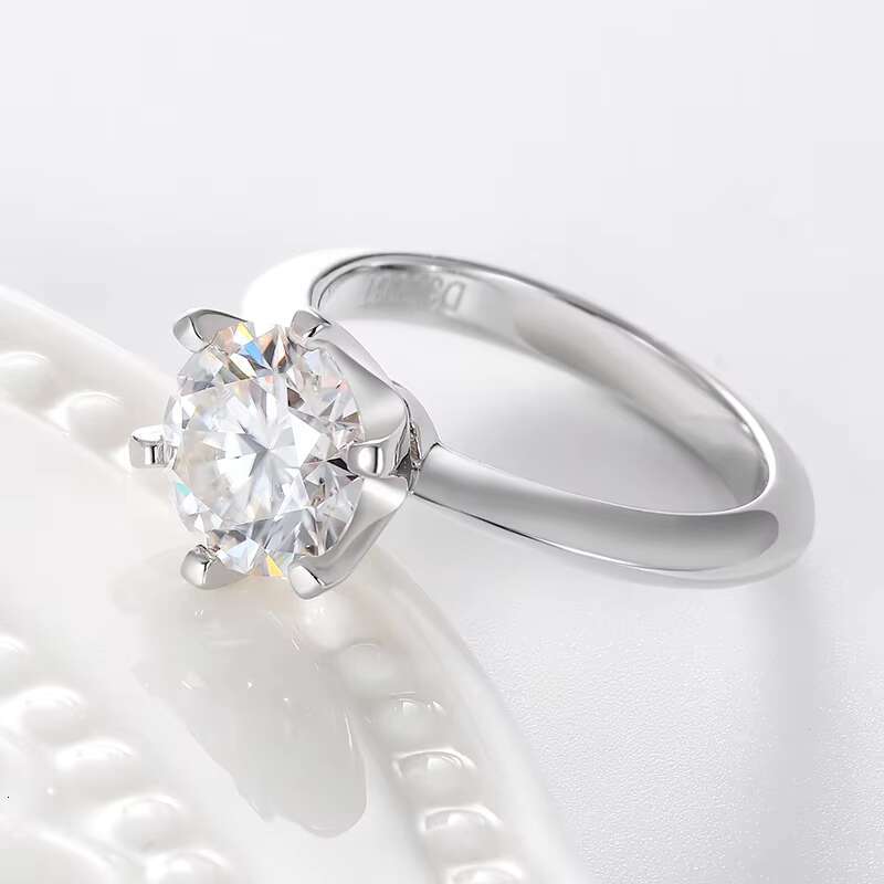 Drop Shipping Eternity Band 925 Sterling Silver 3ct 9mm VVS Moissanite Women Wedding Engagement Ring