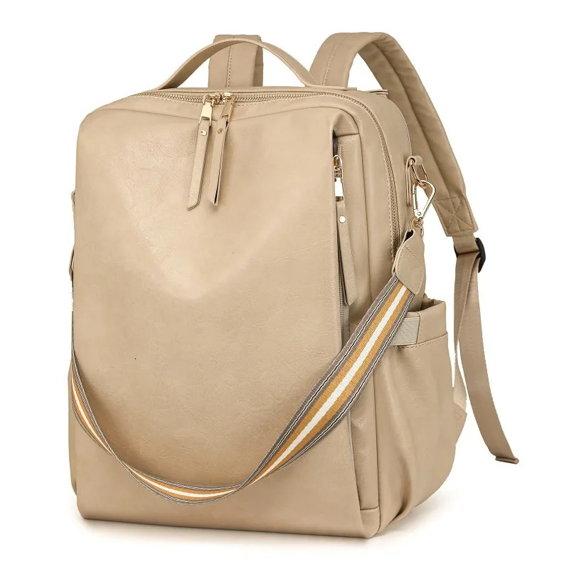 sellers Retro PU Leather Womens Bag - Retro Multi Pocket Shoulder Bag with Laptop Cover and Adjustable Shoulder Strap 250427