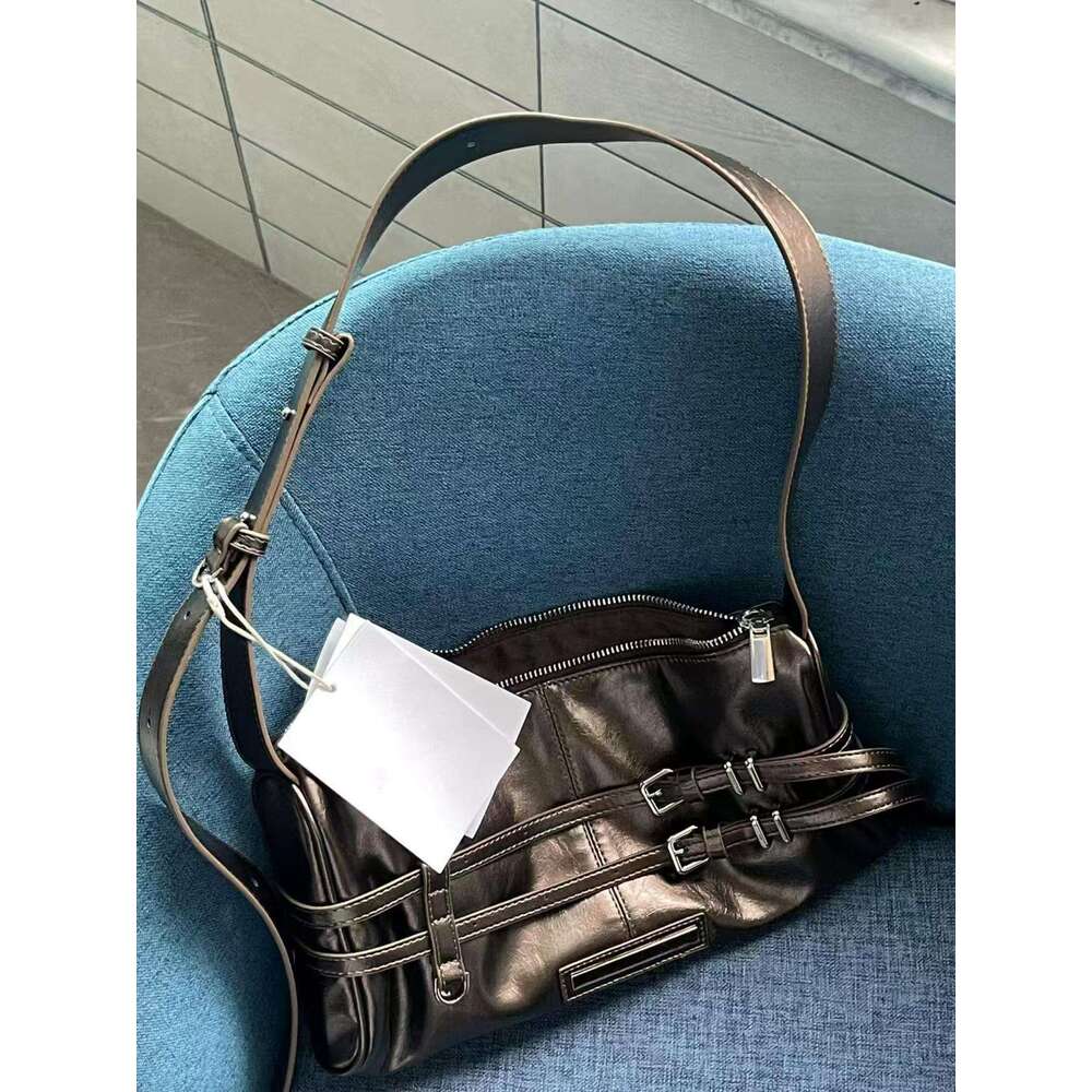 Niche Design Tote 2025 New Classic Fashion Motorcycle Korean Versatile Underarm Single Shoulder Bag Trendy