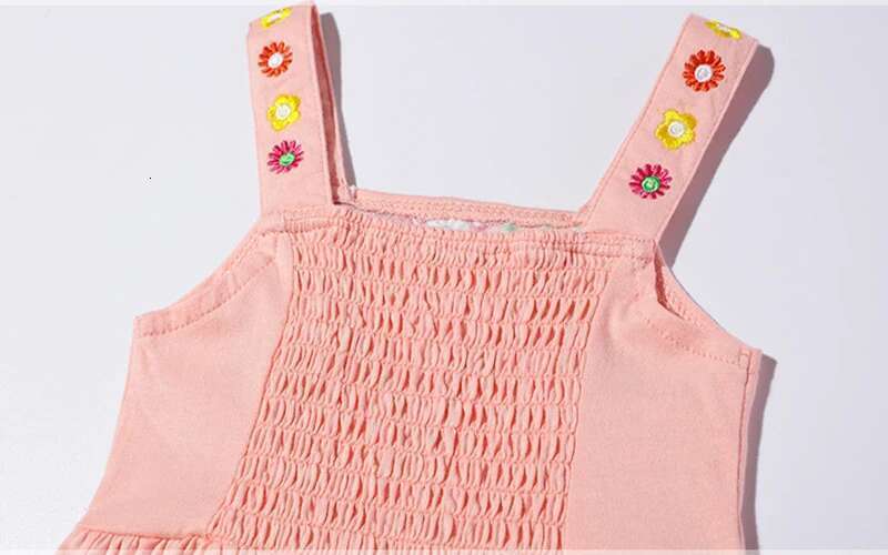 Little Maven 2025 Baby Girls Casual Clothes Cotton Lovely Kids Summer Dress For Toddler Infant Children 2 To 7 Years