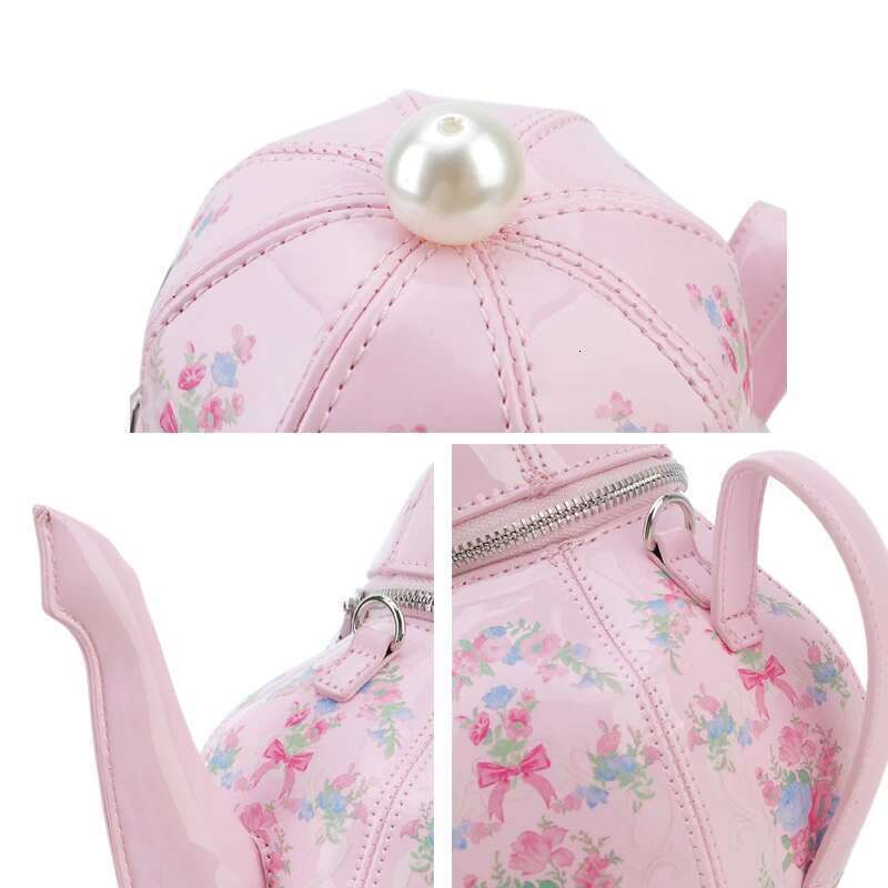 Novelty Pot Shaped Women Handbag Tea Sociecty Shoulder Bag Girls Lolita Cute Daily Crossbody Purse