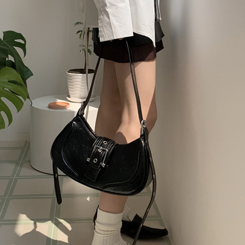 designer bag women's handbag summer 2025 new dark style spicy girl silver underarm bag single shoulder crossbody