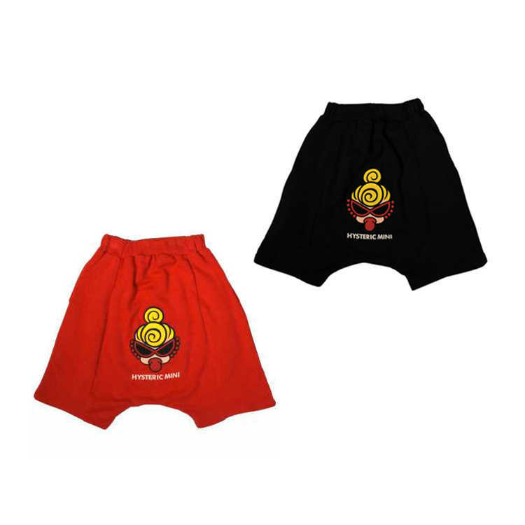Embroidered Boys and Girls Shorts Cartoon Childrens Big Doll Head Printed Five Quarter Pants 2025 Summer New Beach Pants Y250430HGMB