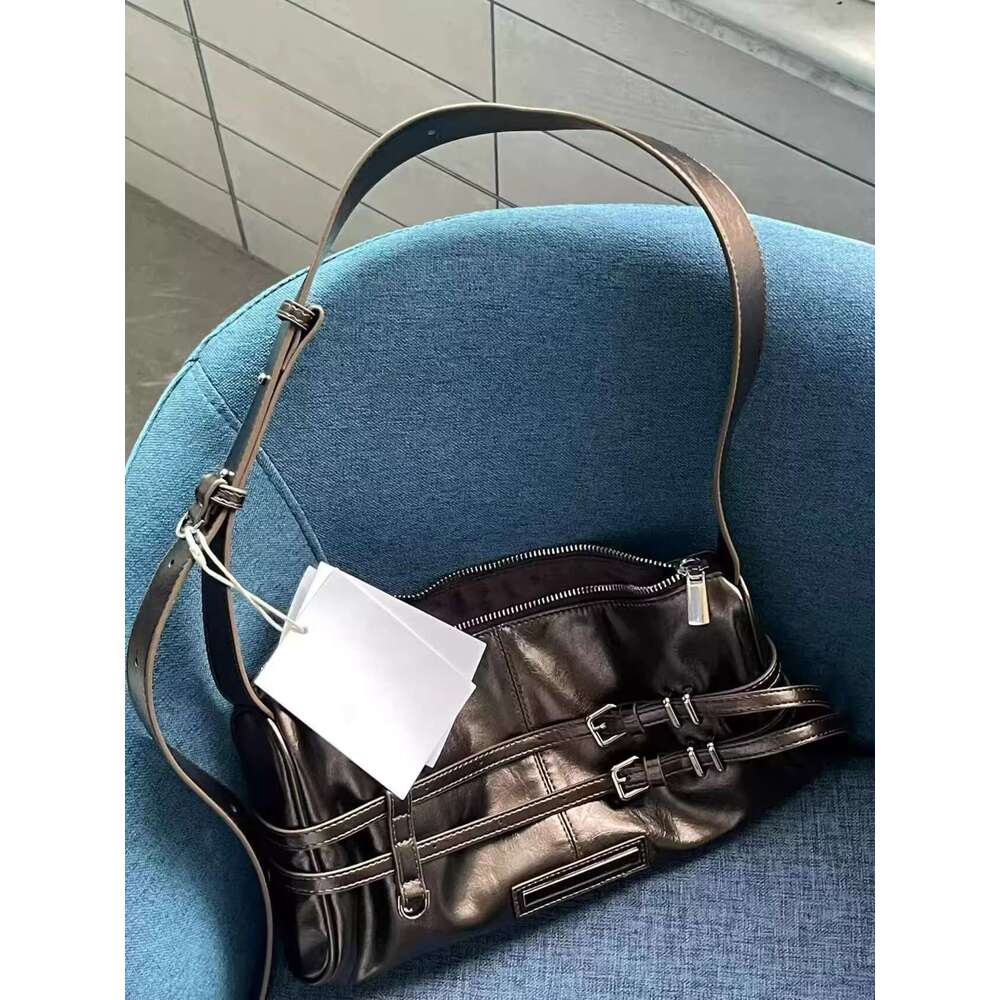 Niche Design Tote 2025 New Classic Fashion Motorcycle Korean Versatile Underarm Single Shoulder Bag Trendy