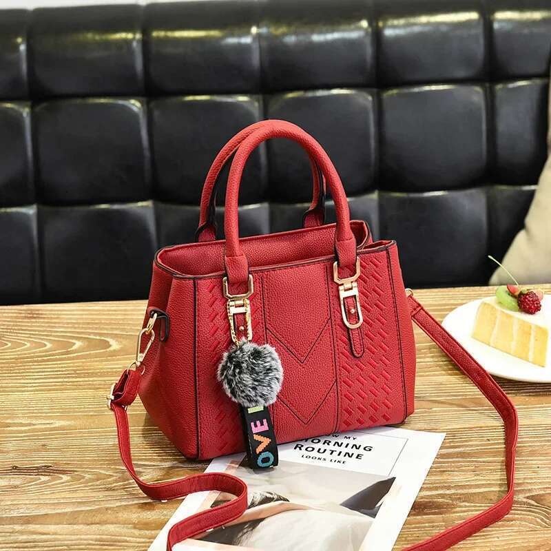 Vintage Elegant Shoulder for Women Designer Top-handle Handbags Female PU Leather Messenger Crossbody Bag Totes