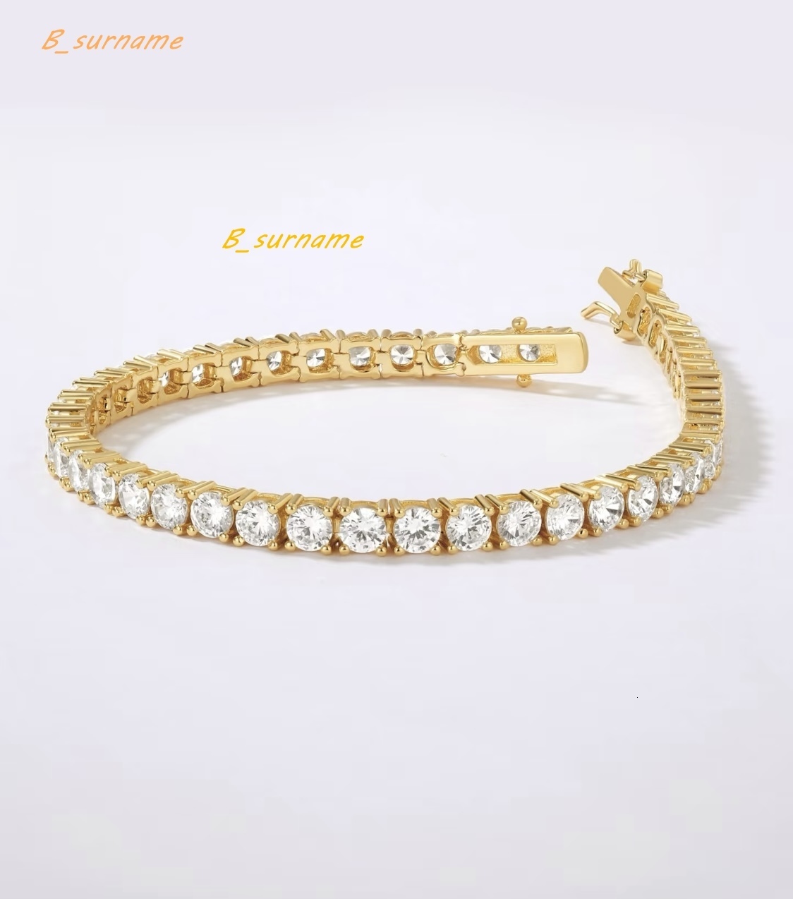Qinglong Jewelry Custom 14k 18k Gold Tennis Bracelet Round Lab Grown Diamond Tennis Chain IGI Certificate Wholesale Price