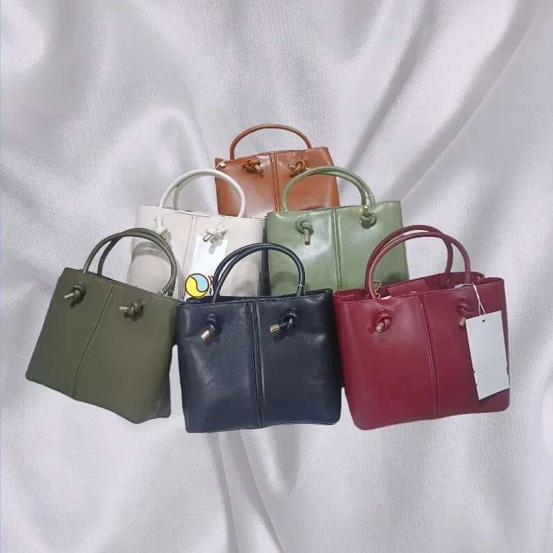 Fashionable European And American Style Vintage Bucket Bag With Large Capacity Single Shoulder Slant Crossbody Handbag