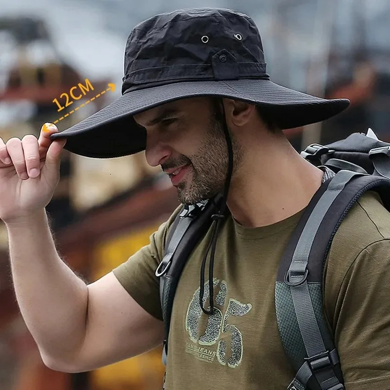 Outdoor Mountaineering Visor Western Cowboy Hat Female Can Receive Japanese Fisherman Hat Male Summer Hiking Tour 250430