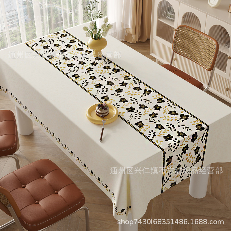 W05 Durable Washable Coffee Table Cloth Scald-Resistant Waterproof Fabric for Daily Use