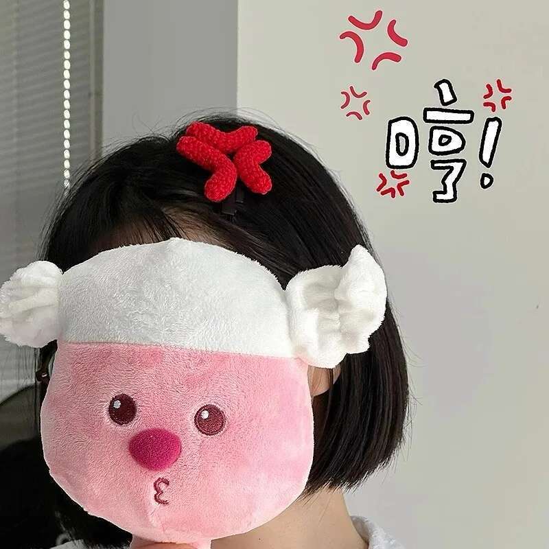 Break Two-Dimensional Angry Creative Funny Hairpin Handmade Crocheted Wool Hair Accessory Cute Side Bangs Clip