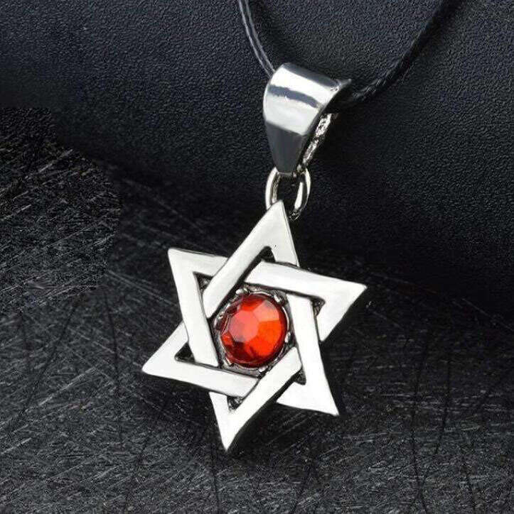 Japanese And New Korean Version Six Point Star Dia Necklace Popular Short Collar Chain Female Pendant Gift