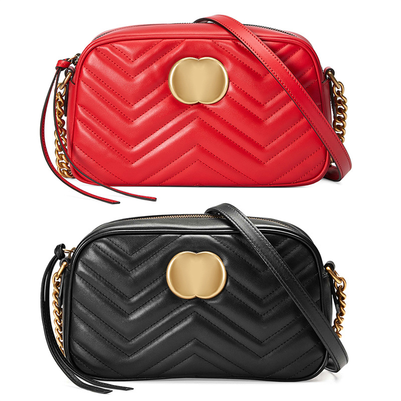 Womens men 2 sizes Genuine Leather Shoulder Bag fashion Stuff Sacks Crossbody tote Camera bag lady pochette Messenger bag handbag hobo purse chain clutch bags straps