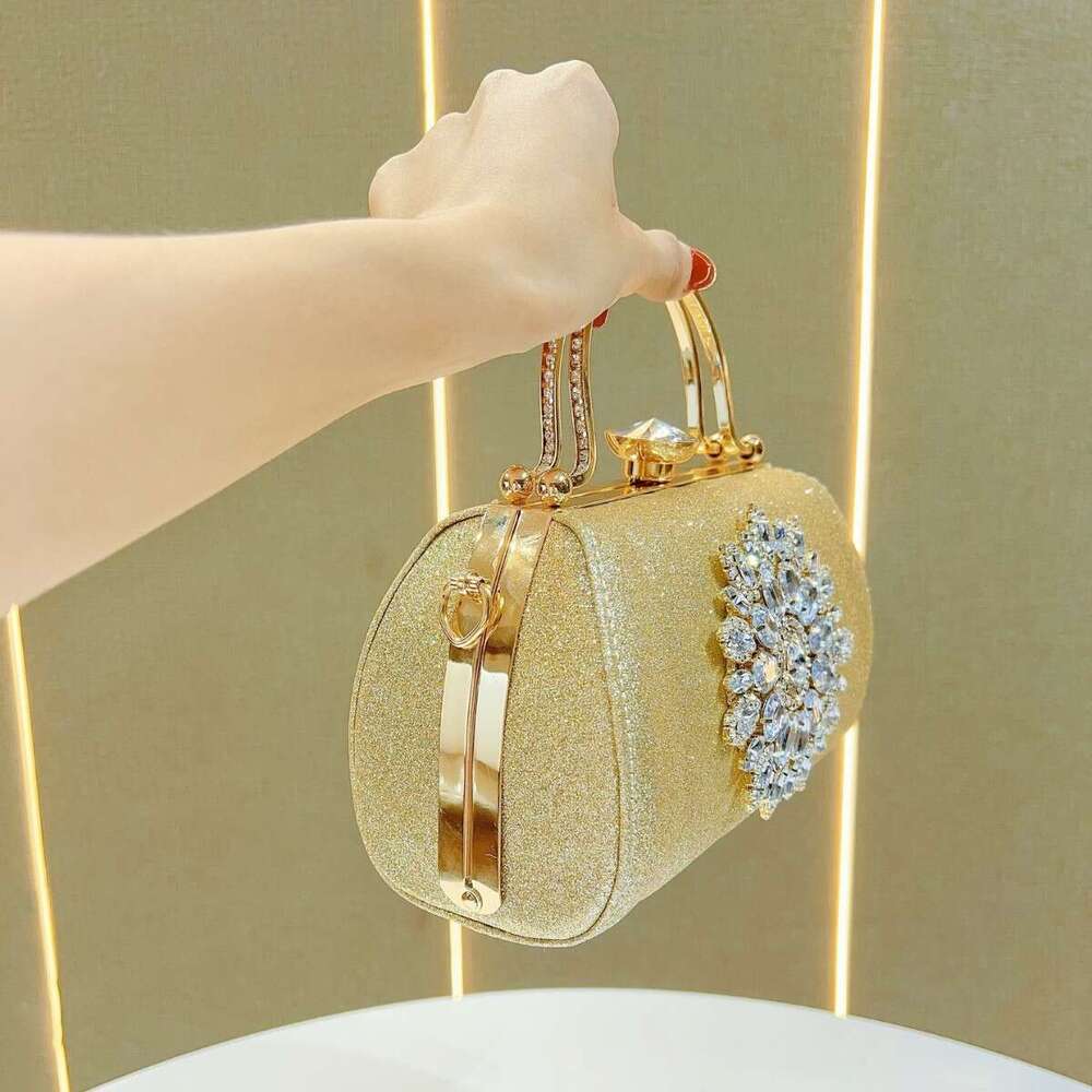Dinner Bag New Box Banquet Full Of Water Diamond Inlaid Sunflower Women S Evening Dress Single Shoulder Crossbody Bag KQ