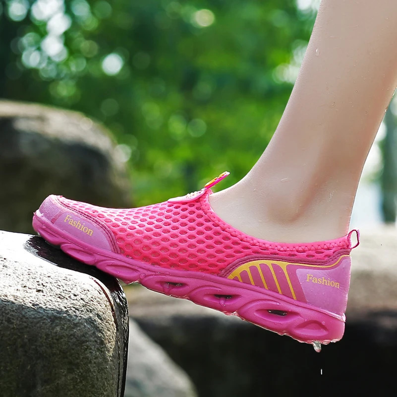 PUAMSS 2024 Womens Hiking Shoes Outdoor Sports Shoes Breathable Aqua Shoes Summer Water Sports Shoes Womens Flat Shoes 250430