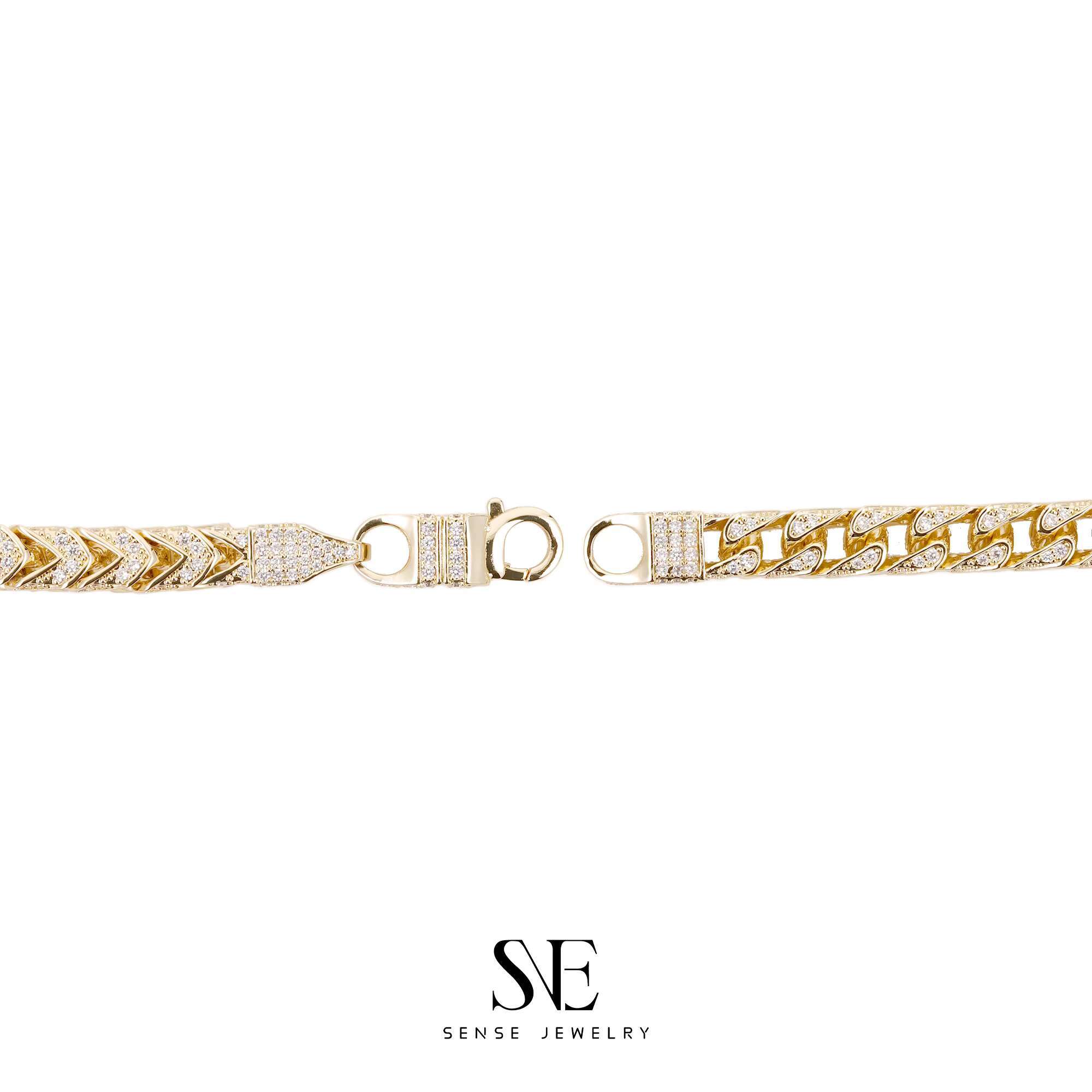Mens Hip Hop Moissanite Jewelry Set Miami Cuban Link Bracelets and Bangles Unique Style for the Modern Gentleman