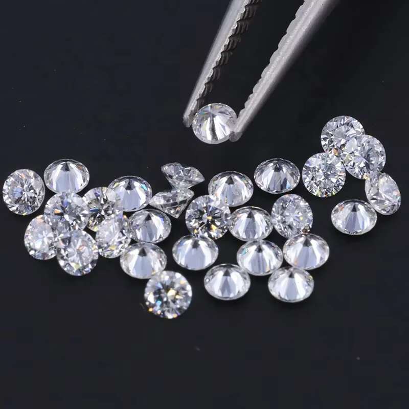 Wholesale Loose Diamond Round Brilliant Cut 0.1CT-1CT HPHT Lab Grown Diamond Melee Lab Diamonds Gemstone