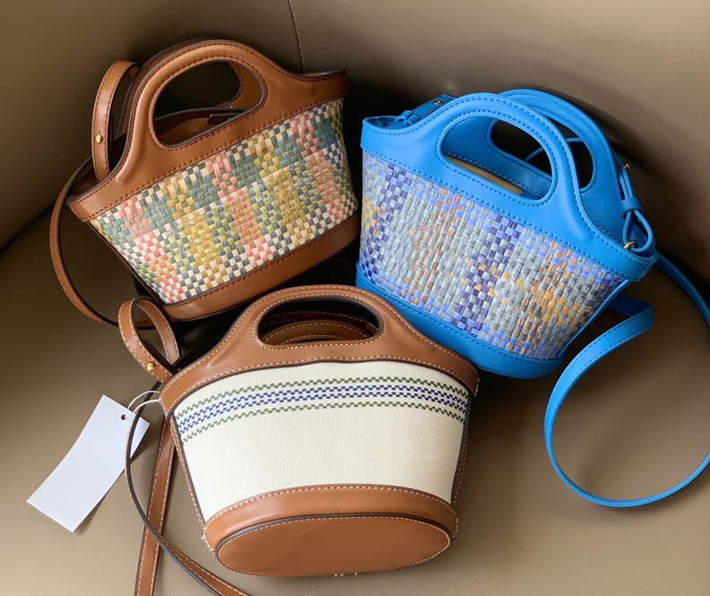 Shopping Bags Shoulder Bags Designer tote Hobo Shoulder Bags Summer Classic Woven Vegetable Basket Handbag Straw Bag Shopping Leather Beach Girls Handhe