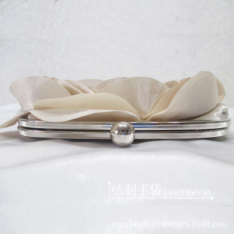 Dinner Bag New Women S Flower Handbag Satin Evening Bag Bride Bridesmaid Wedding Dress Bag KQ