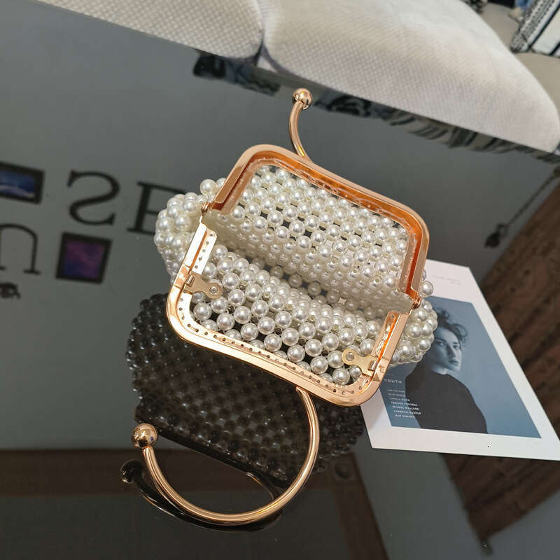 Dinner Bag Handwoven Embroidered Pearl Evening Dress Banquet Cheongsam Bag Bride Bridesmaid Bag KQ