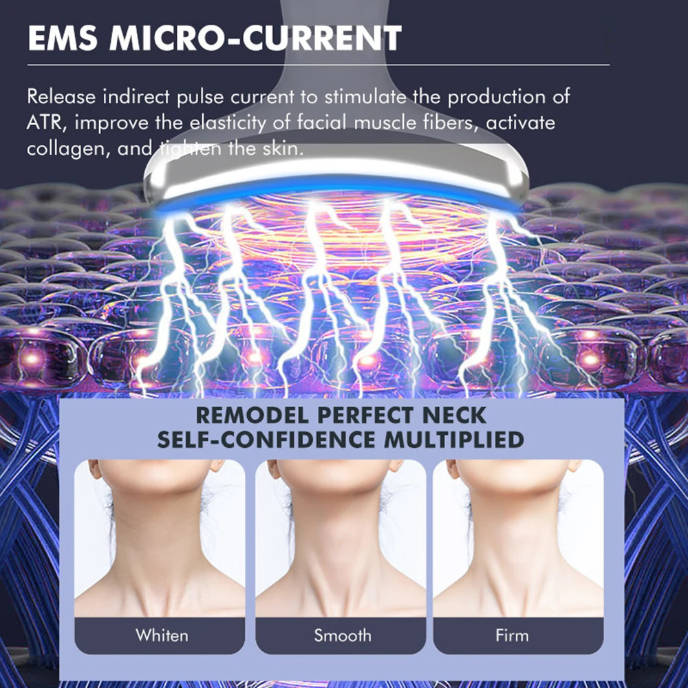 EMS Lifting Massager Ice Compress Neck Beauty Device Double Chin Remover Skin Lift Firming Beauty Massage Device 250422