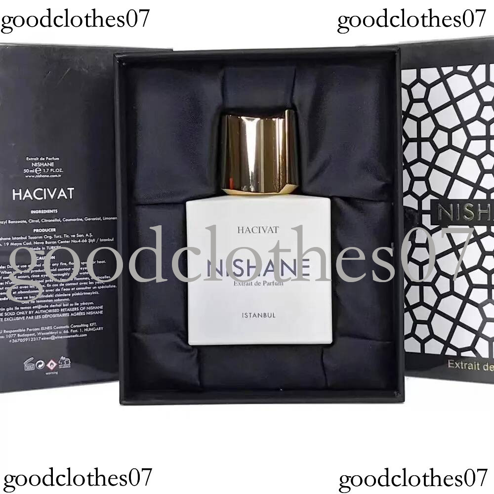 Nishane Perfume Hacivat Wulonha Ani EGE Hundred Silent Ways Fragrance Man Women Extrait De Parfum Long Lasting Smell Brand Neutral Cologne Spray Top S