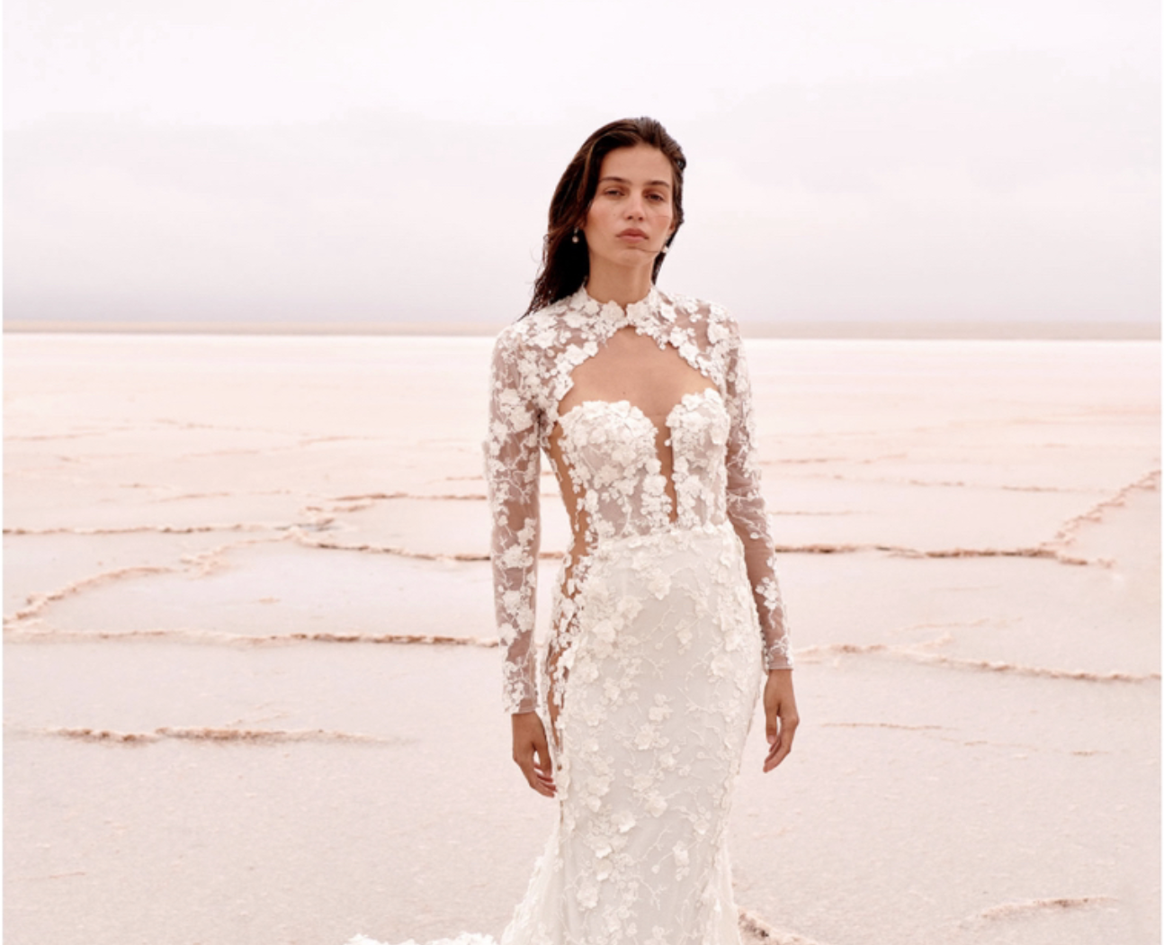 Beach Wedding Bridal Wraps Long Sleeve High Neck Wedding Lace Jackets Bolero Wraps New Button Back Custom Made Bridal Jacket