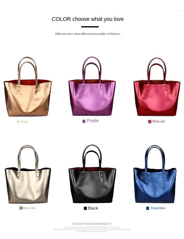 Soft Genuine Leather Women's 2025 New Fashion Brand Female Handbags Cowhide Tote Bag Shoulder Portable Crossbody Bags