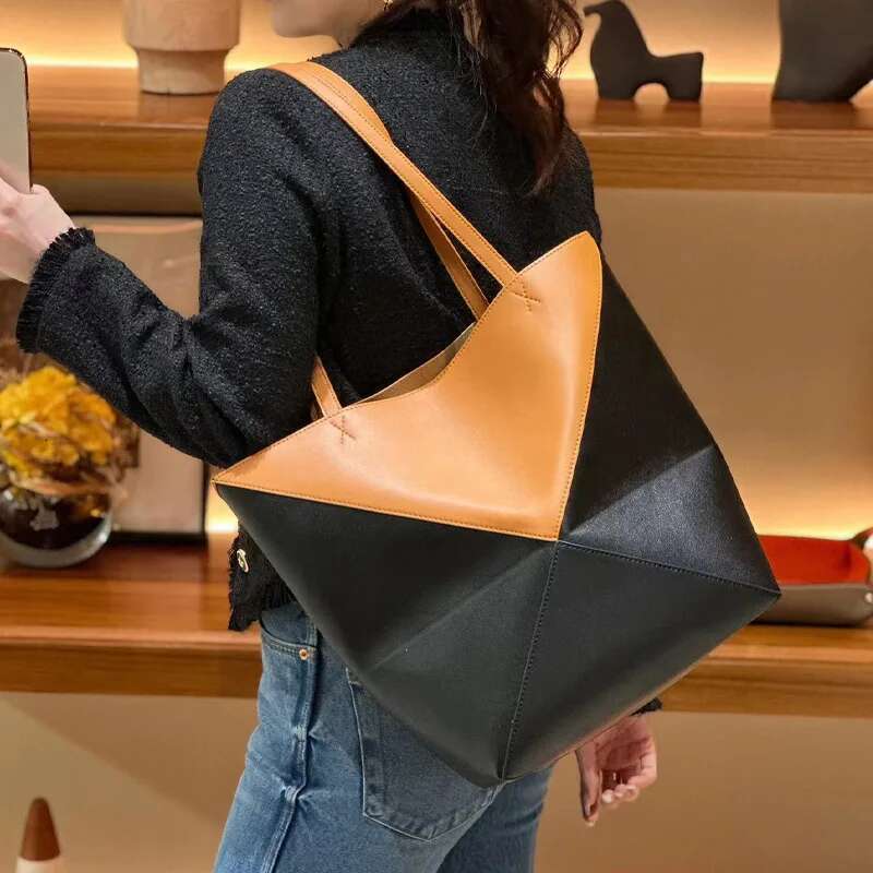Jamhoo Designer Puzzle Foldable Geometry Large Capacity Bags Portable One Shoulder Tote Bag