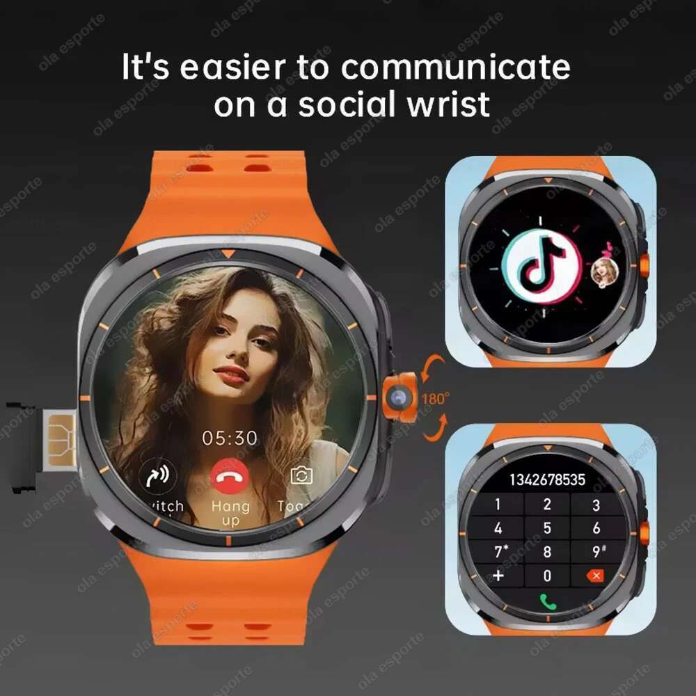 New 5G SIM Card Smartwatch Android GPS WIFI NFC Smart Watch Man Women 1.6inch Google Play TiKTok Download APP Camera Wristwatch - view 4