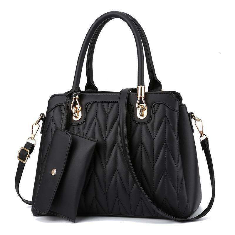 Hot Sale Women's Fashionable Wrinkle Large Capacity Two Piece Set Single Cross Shoulder Handbag 2025 Versatile New Trendy Clothing Ins