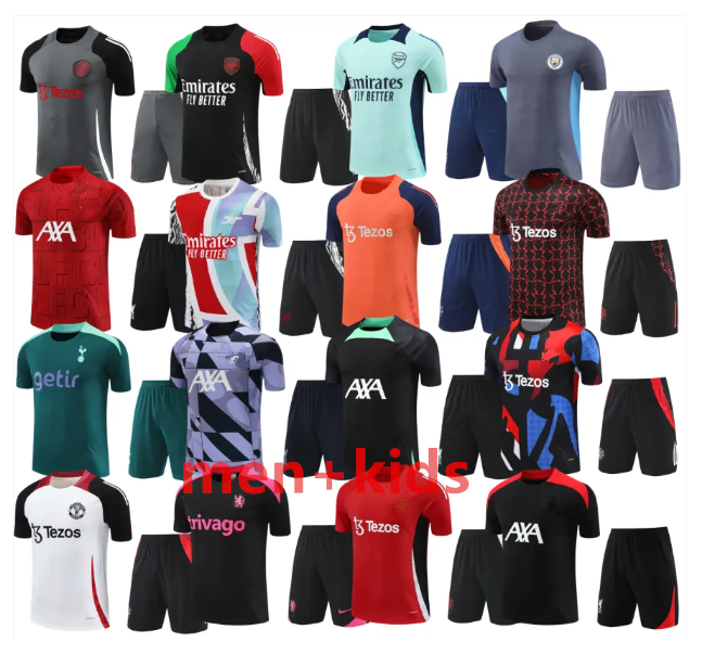 25 26 arisen tracksuit CFC soccer jerseys PEPE SAKA City boys Gunners United training suit ODEGAARD THOMAS TIERNEY SMITH ROWE Transport Men Kids Short sleeve shorts