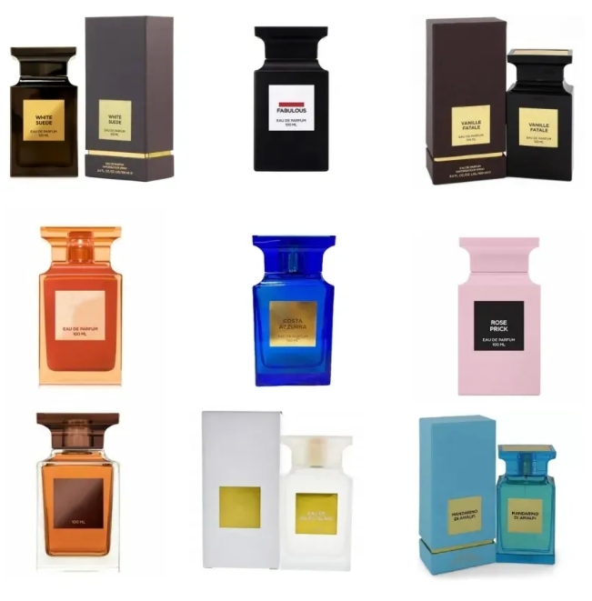 Perfume Cologne Series 100Ml Male Female Designer Vanilla Lady Black Long Acting Perfume Eau De Toilette Fast Delivery High Quality