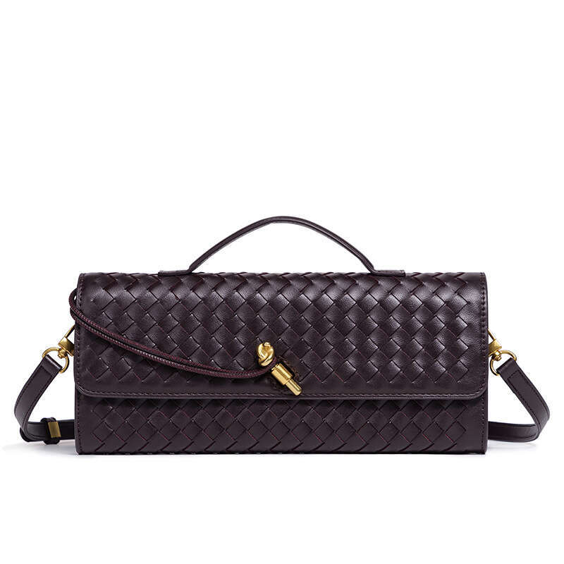 B Home Hand Woven Single Shoulder Organ Fashion Horizontal Square Handheld Versatile Diagonal Cross Bag