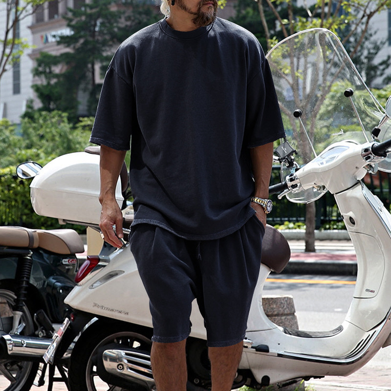 short set man designer Mens Tracksuits Short-slved T-shirt for Men and Women Loose Trendy Couple Suit Loose Sports Shorts Tracksuit