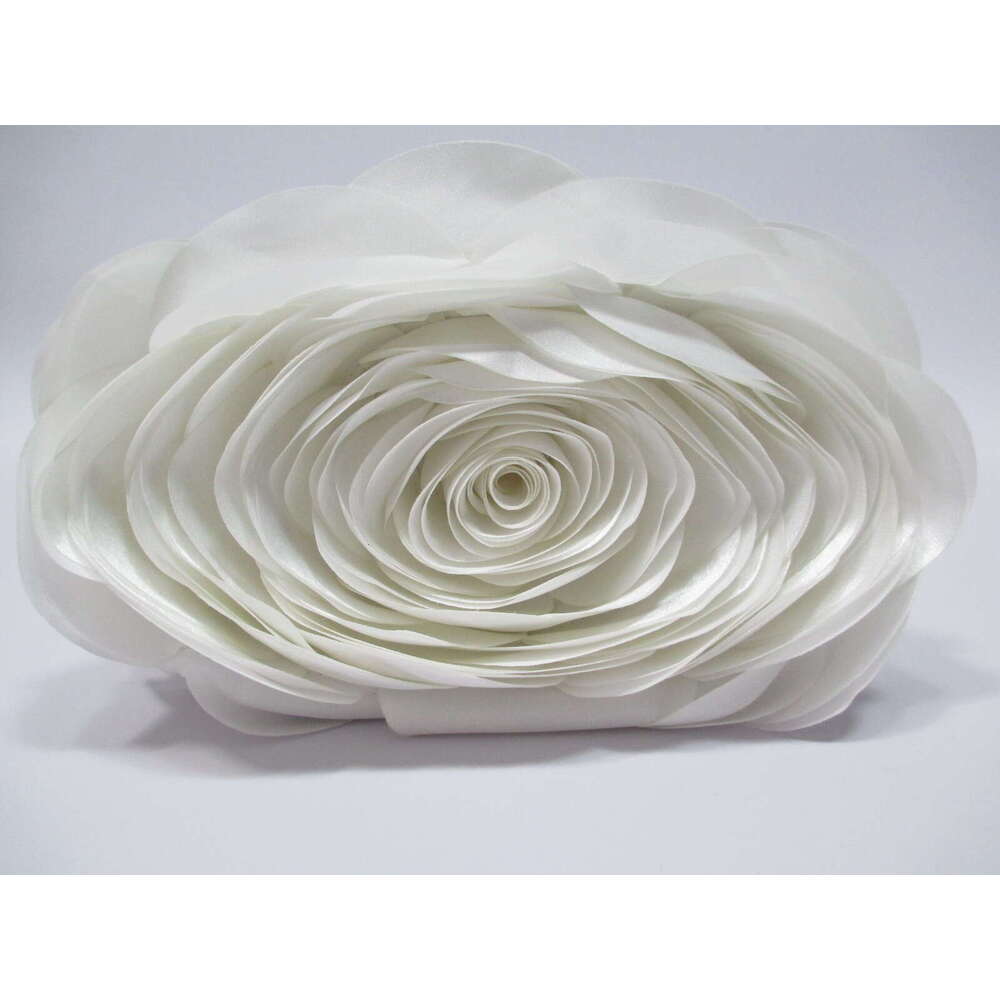 Dinner Bag New Women S Flower Handbag Satin Evening Bag Bride Bridesmaid Wedding Dress Bag KQ