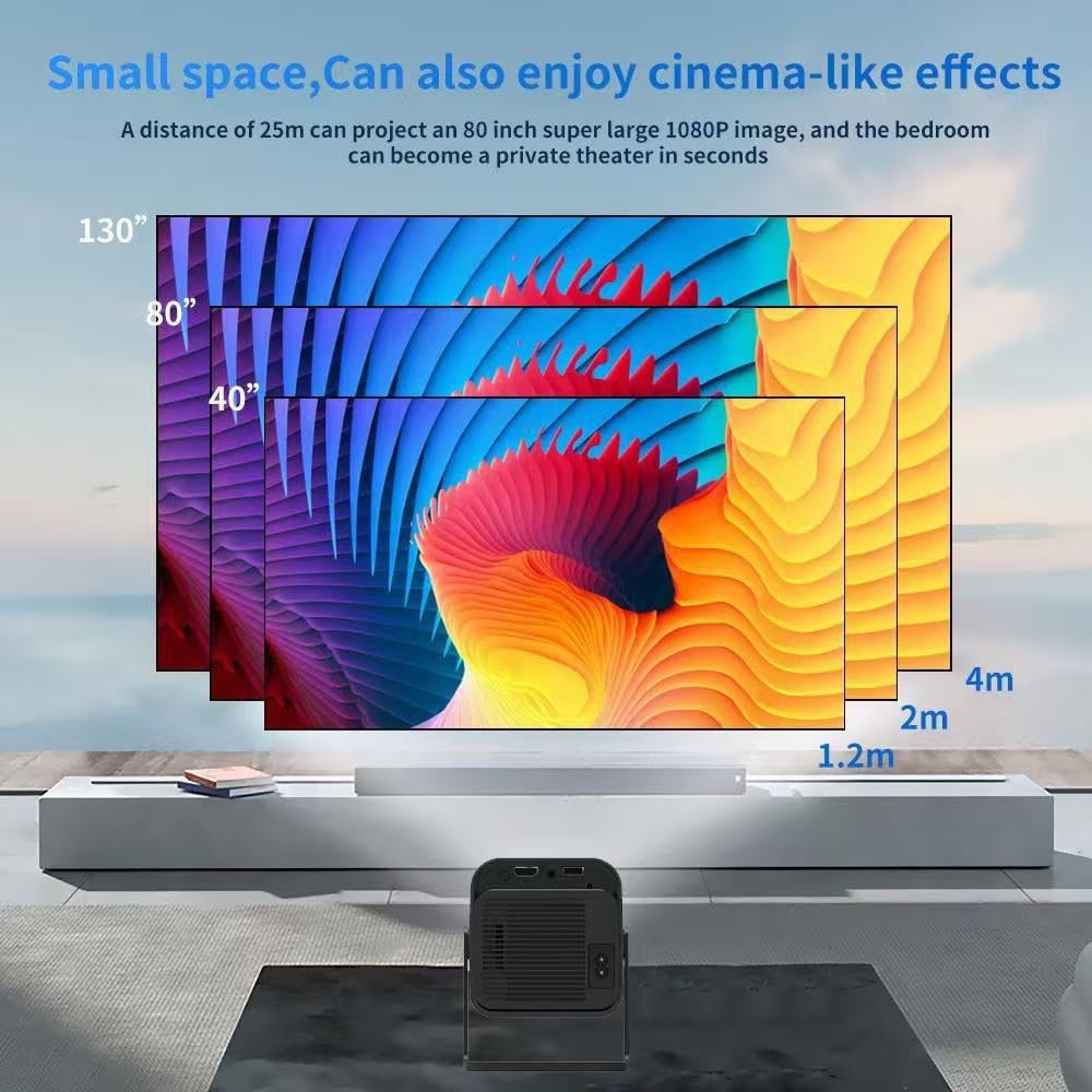 X12 PLUS retro gaming projector,4K HD TV video game stick, Portable projector with 10000+ Games,HDMI Output, WIFI