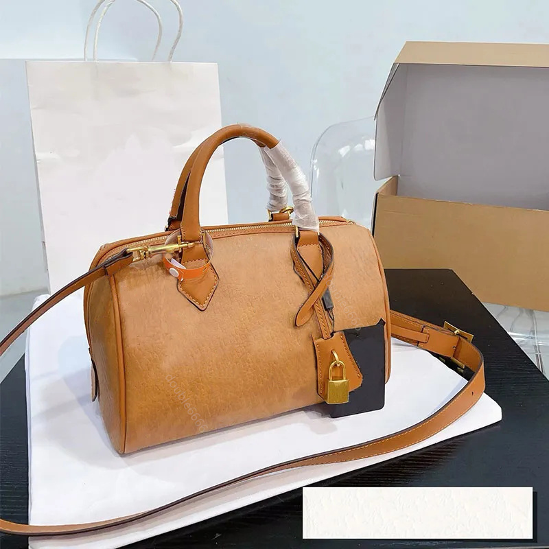 Designer Tote Bag Womens Brown Boston Bag Classic Letter Shoulder Pillow Bags Luxury Handbag Quality Leather Crossbody Bag Wallet baguette travel bag messenger bag