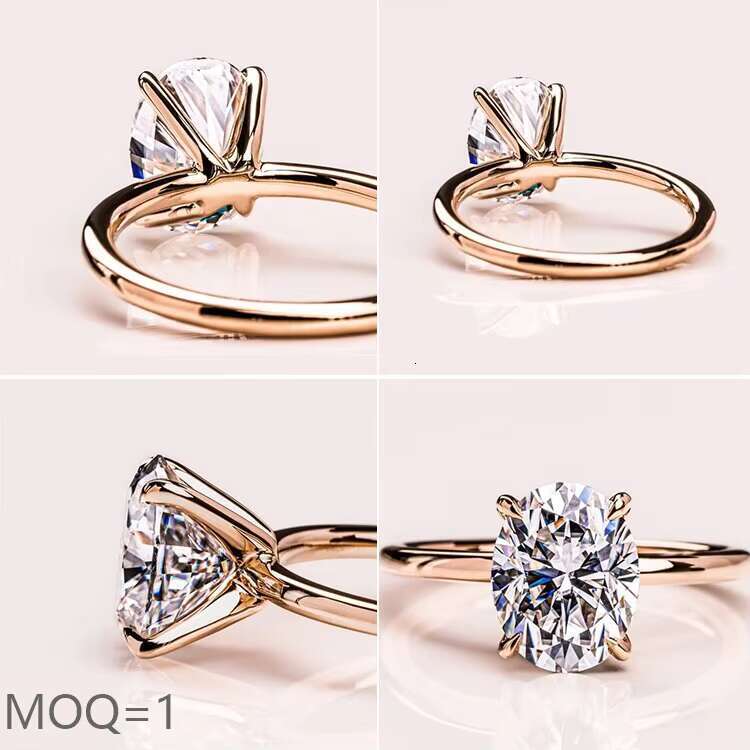 Goldleaf Manufacturers Custom 14K 18K Gold Womens Engagement Wedding Ring Moissanite Diamond Ring