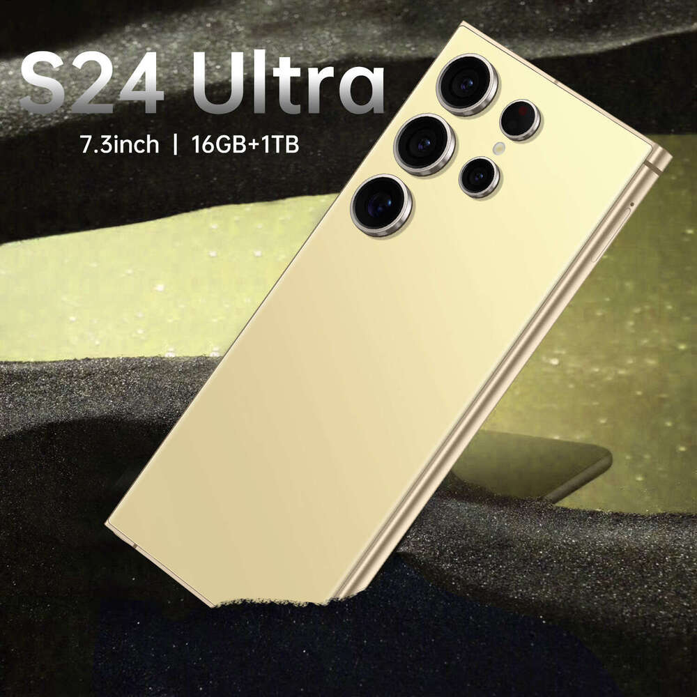 2025 New S24Ultra 7.3HD 16GB+1TB smart phone dual SIM 5G Android phone display 72MP+108MP camera Android 14 phone fingerprint recognition face recogni